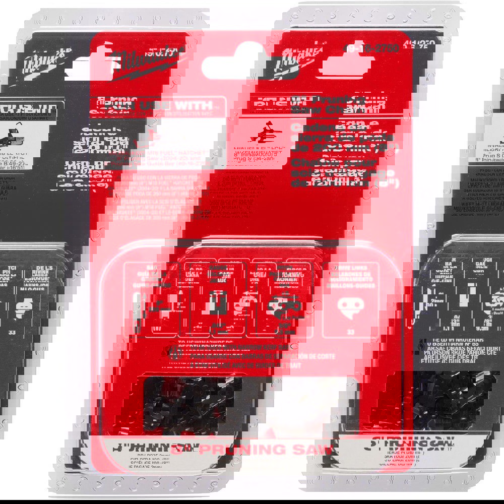 Power Lawn & Garden Equipment Accessories; Accessory Type: Saw Chain ; For Use With: Milwaukee. M18 FUEL HATCHET 8